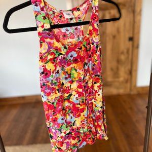 CABi floral print tank Size S